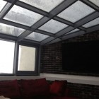 Прозрачный потолок из стекла 
